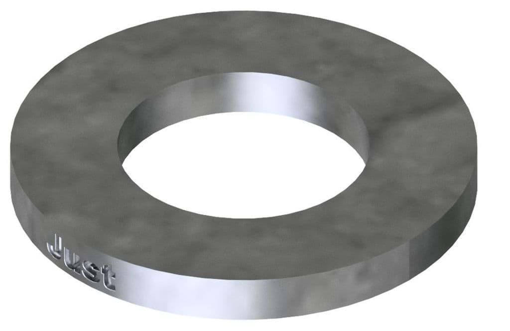 Bild von DIN 125 Stahl 140 HV A 15 (Zinklamelle) Scheiben (gestanzt) - Pkg. (250)