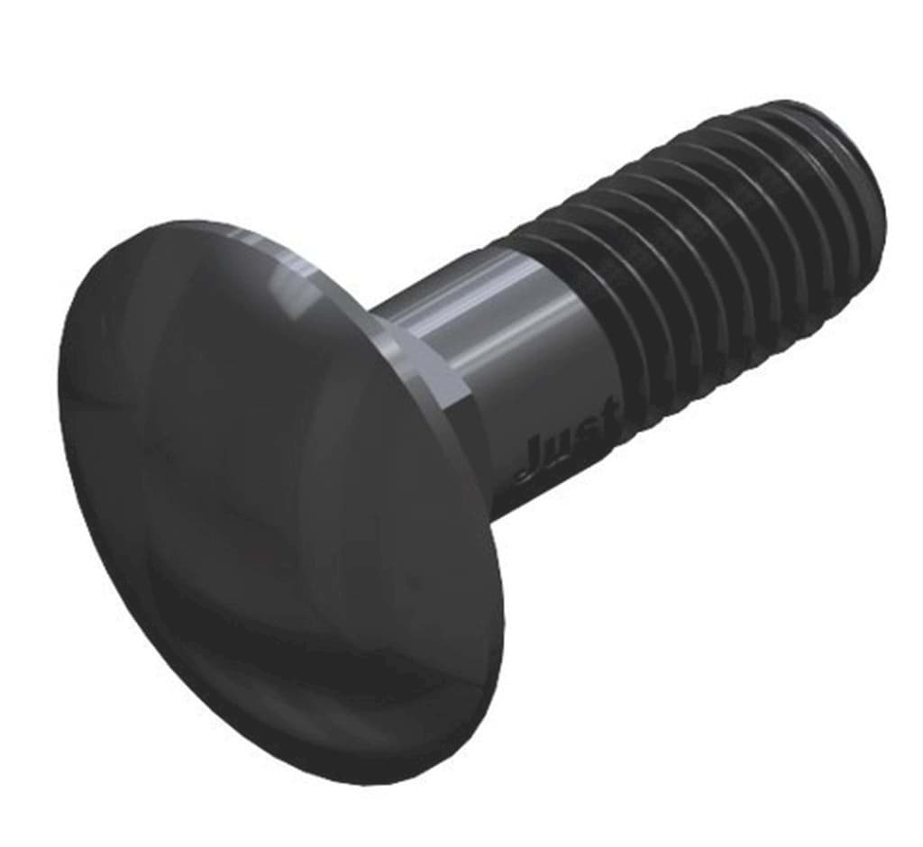 Bild von DIN 603 Mu (Stahl 4.6) M 5x16 (blank) Schlossschrauben - Flachrundschrauben mit 4-kt Ansatz - Pkg. (500)