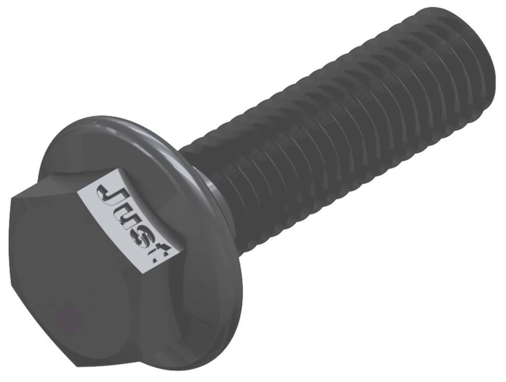 Bild von DIN 6921 (Stahl 10.9) M 5x10 (blank) Sechskantschrauben mit Flansch - Pkg. (500)