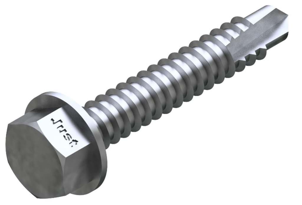 Bild von DIN 7504 Stahl K 5,5x80 , Sechskant (galv. verzinkt) Bohrschrauben - mit Bohrsp. - Pkg. (100)