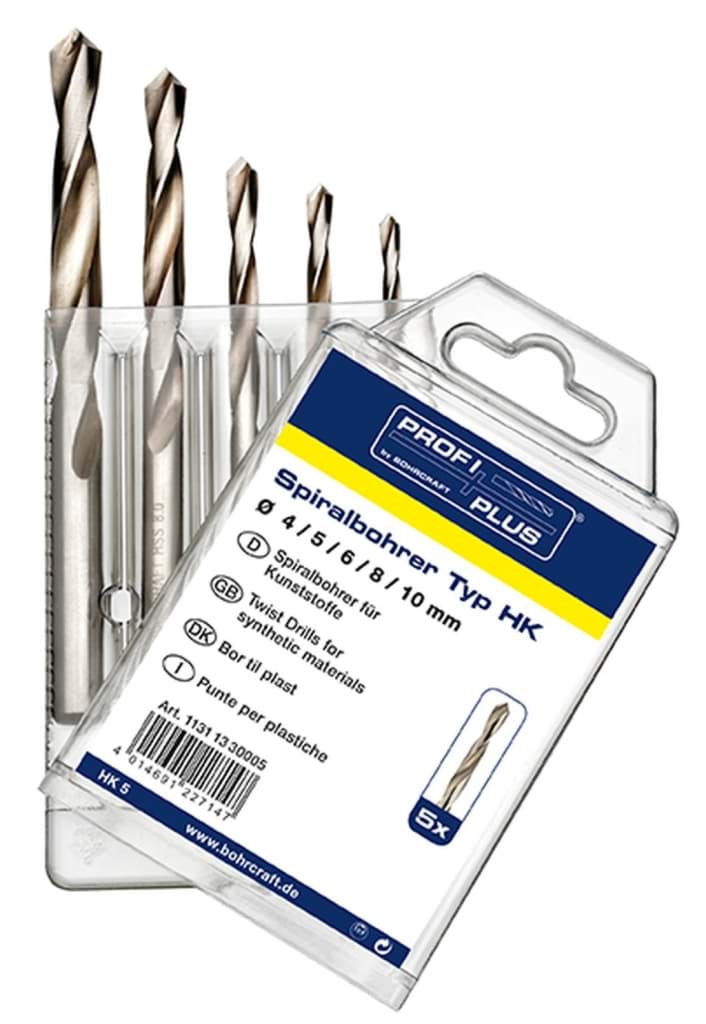 Bild für Kategorie Metallbohrer-Profi-Kunststoff-Bohrersortiment