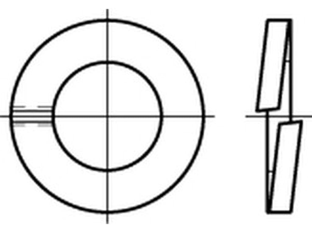 Bild von DIN 127 CuSn6 B 3 Bronze (blank) Federringe - Pkg. (1000)