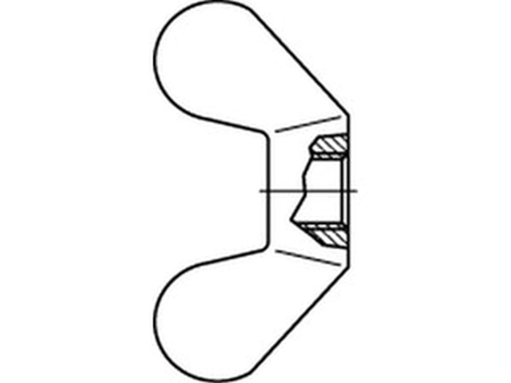 Bild für Kategorie DIN 315 ➤ Flügelmuttern - deutsche Form