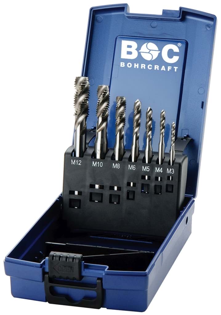 Bild von Masch.-Gewindeb. DIN 371/376 HSS-E in ABS-Box 7-tlg. M 3 - M 12 RSP 35°