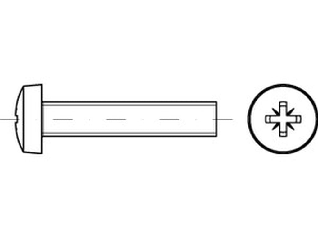 Bild für Kategorie DIN 7985 ➤ Linsenkopfschraube mit Kreuzschlitz (ISO 7045)