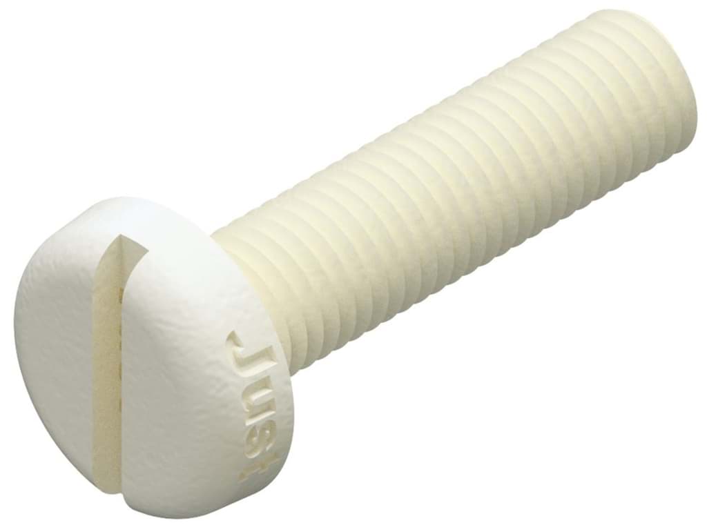 Bild von DIN 85 Kunstst. M 3x6 (Kst.) Flachkopfschr. mit Schl. - Pkg. (200)