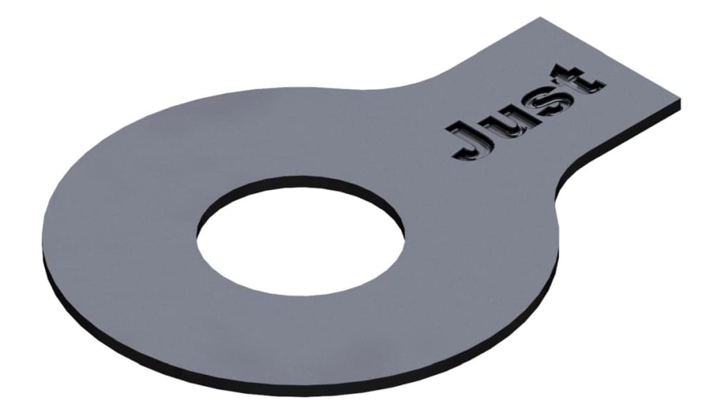 Bild von DIN 93 Stahl 15 (blank) Scheiben mit Lappen - Pkg. (100)