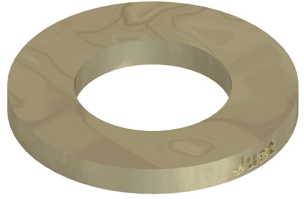Bild von DIN 125 Messing A 3,2 (galv. vernickelt) Unterlegscheiben (gestanzt) - Pkg. (1000)
