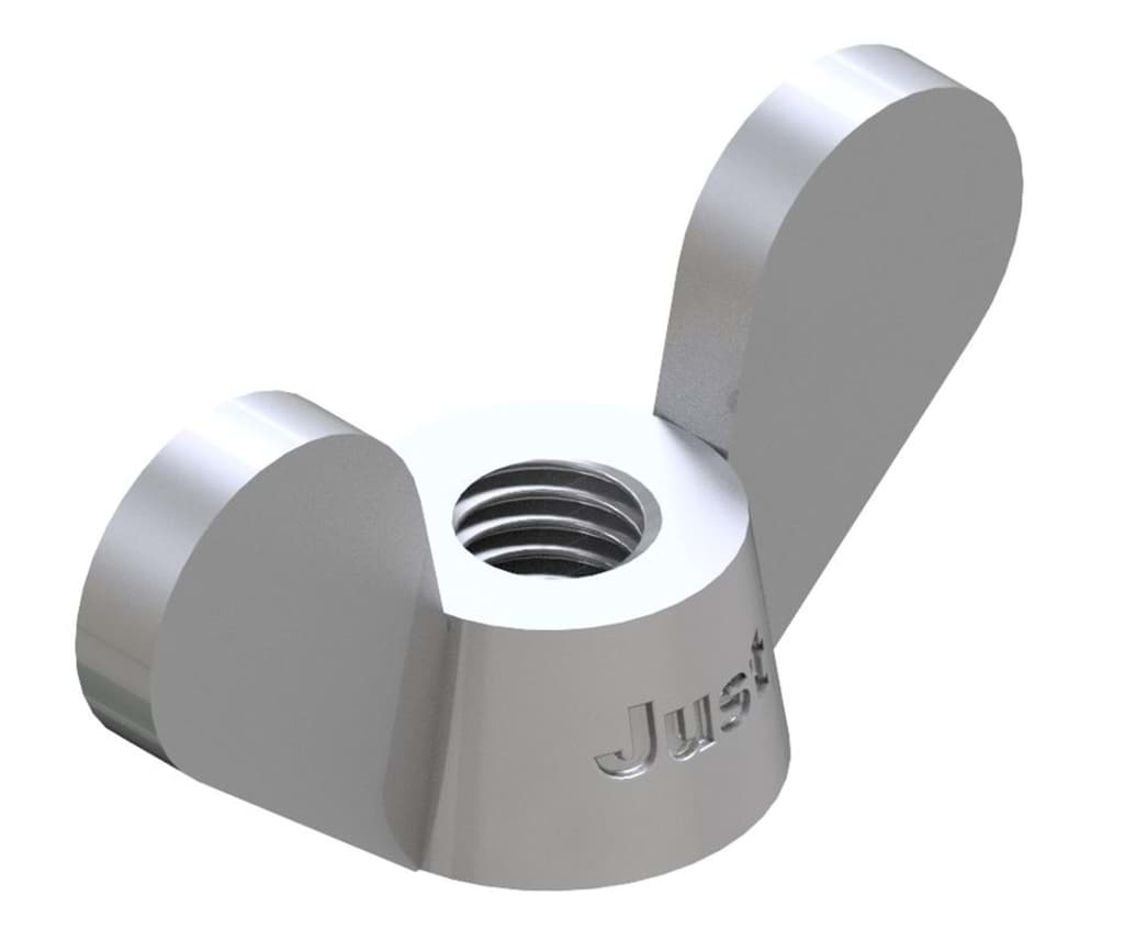 Bild von DIN 315 A4 M 5 (rostfrei) Flügelmuttern - Pkg. (10)