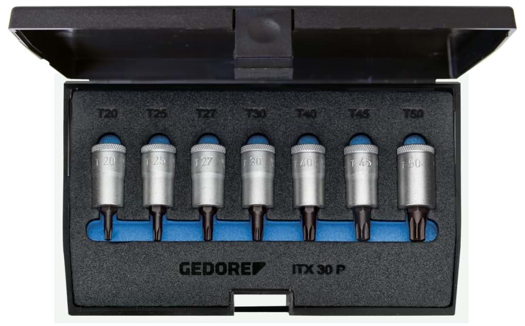 Bild von Gedore - Schraubendreher-Satz 3/8'' 7tlg TORX T20-50 - Ratschenkasten - Nusskasten
