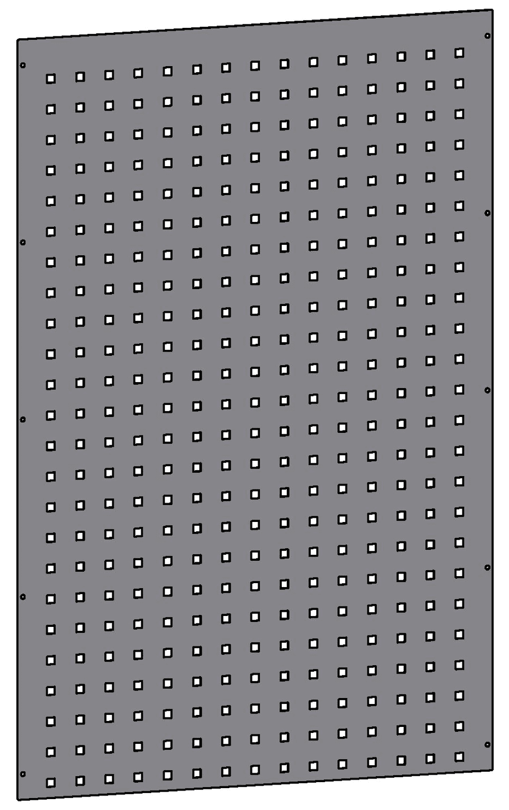 Bild von JURA-MODUL - Zubehör - Seitenwand Eckregal - Lochplatte für Eckregal