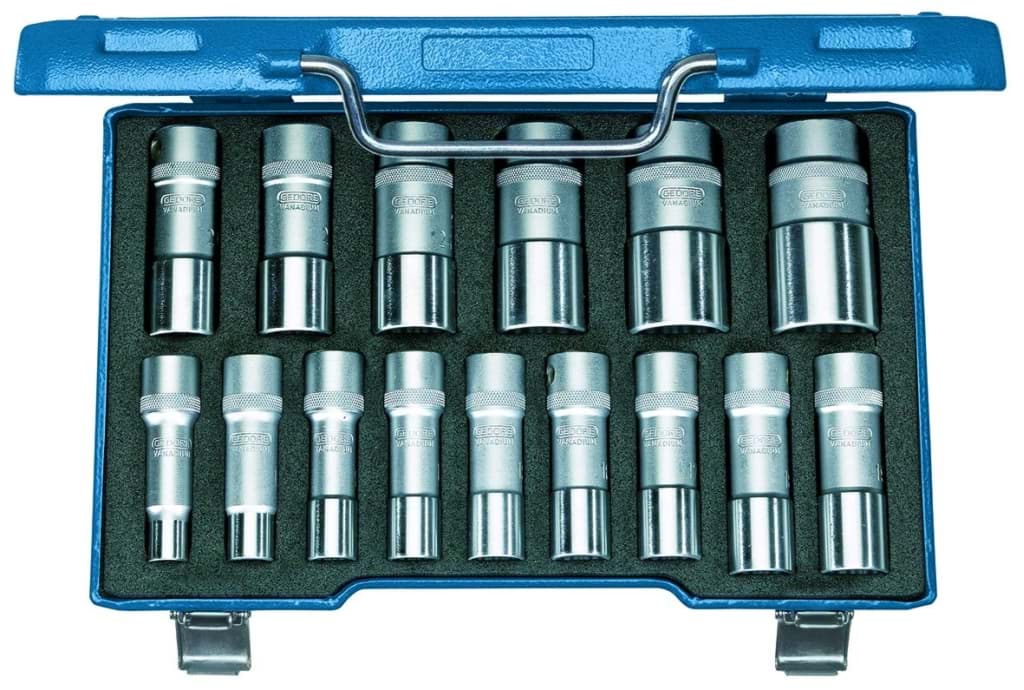 Bild für Kategorie Gedore - Steckschlüssel-Satz 1/2'' 15-tlg UD 10-32 mm - Ratschenkasten - Nusskasten (VPE=1 Stück)
