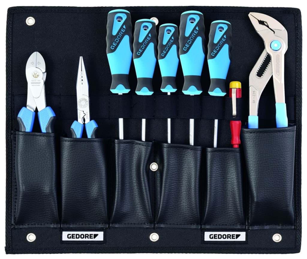 Bild für Kategorie Gedore - Werkzeugkarte mit Zangen/Schraubendreher-Sortiment (VPE=1 Stück)