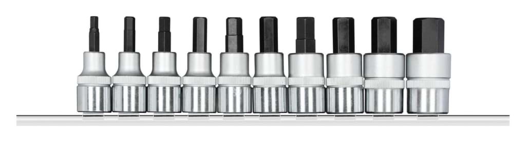 Bild von Gedore - Schraubendr.Einsätze 1/2 +Leiste 10tlg