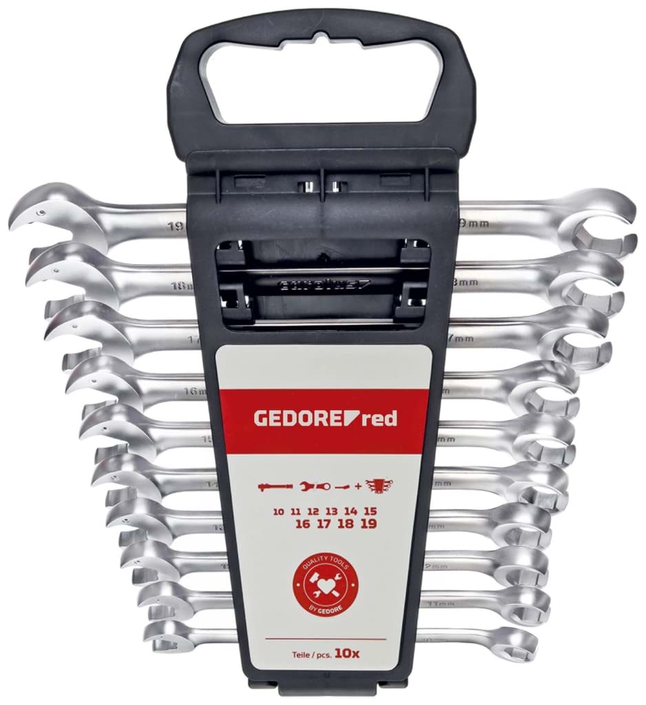 Bild von Gedore - Ringratschenmaulschl.offen 10-19mm 10tlg