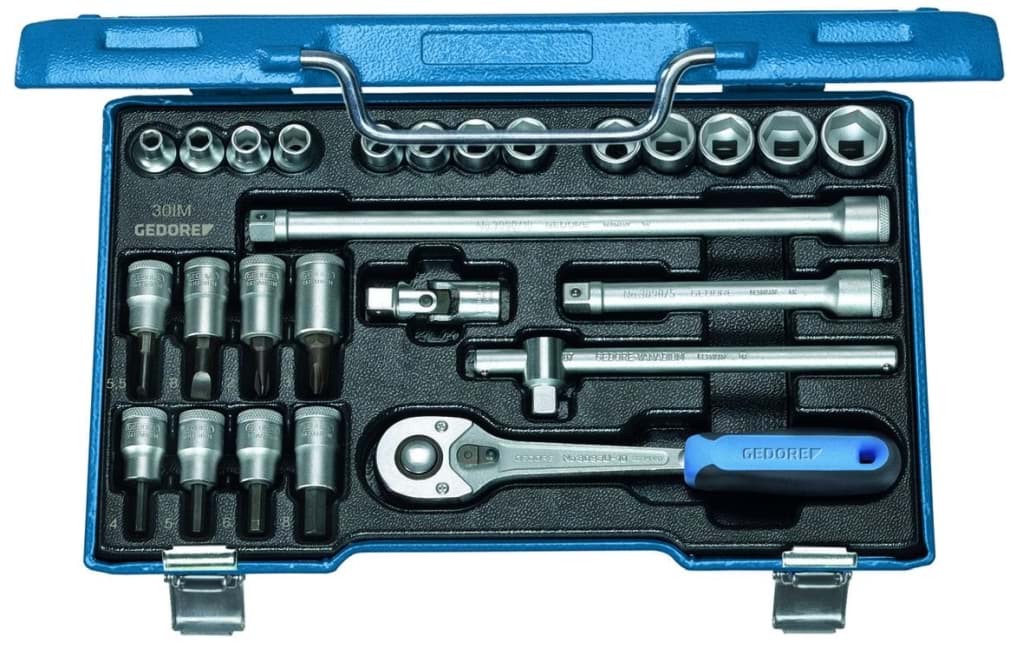 Bild von Gedore - Steckschlüssel-Satz 3/8'' 26-tlg 6-kant IN-IS-PH - Ratschenkasten - Nusskasten