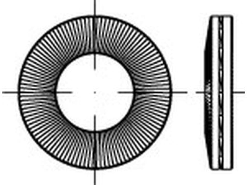 Bild von ART 88132 Nord-Lock X-series Scheiben NLX6 (6,3 x 10,8 x 1,8) flZnnc flZn VE=S