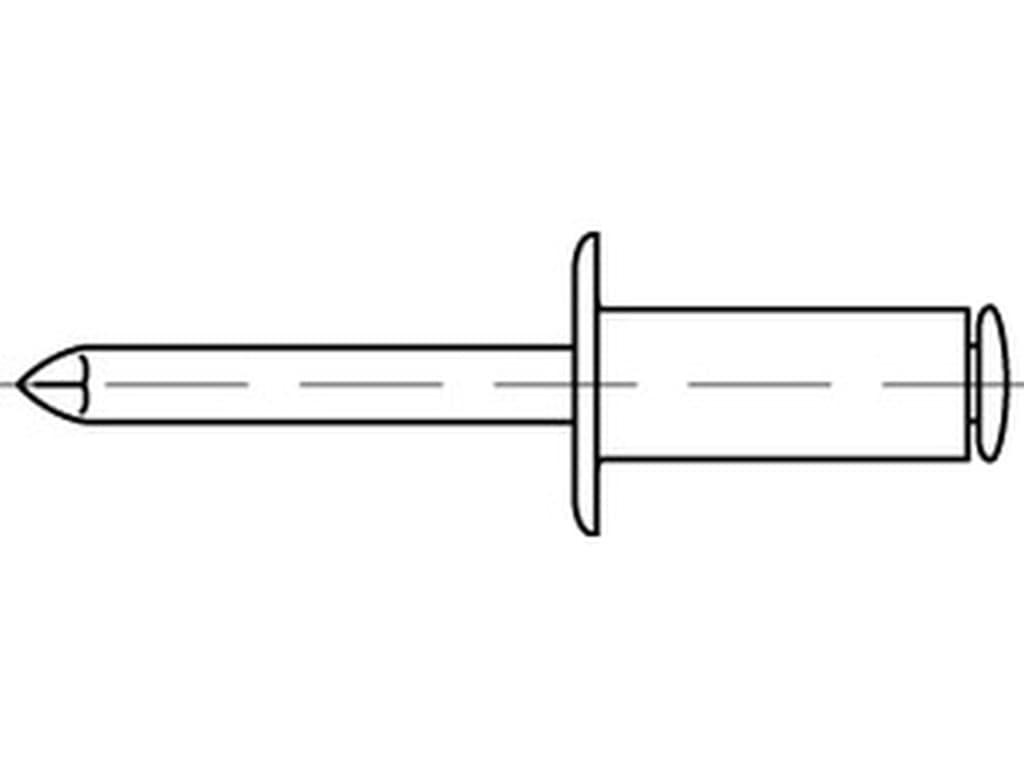 Bild von (88404) - Blindniete FLAKO - 3 x 14 - A2/A2 - VE=500