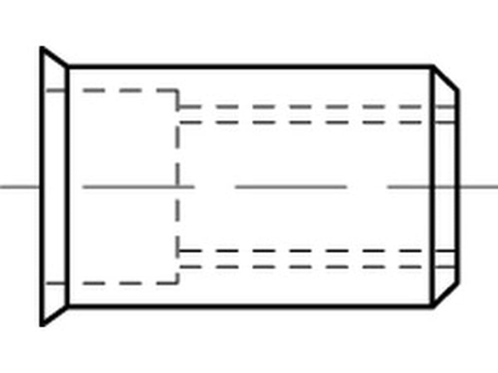 Bild für Kategorie ART 88418 ➤ Blindnietmuttern - rund - (kleiner Senkkopf - offen)