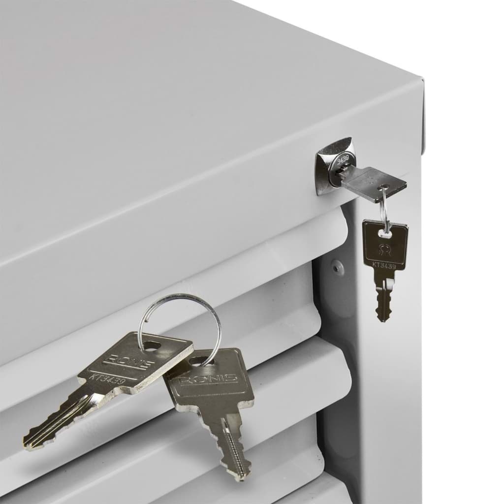 Bild von Schubladenschrank ''MAMMUT'' 6 SL / Maße:BxTxH = 70cm x 43,5cm x 75cm / RAL 7035