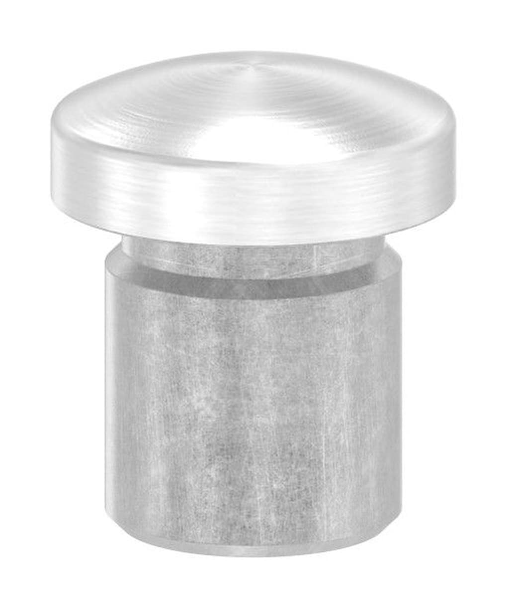 Bild von Rohrabschlussstopfen, für Rohr 12,0x1,5mm, leicht gewölbt, zum Einkleben, V2A