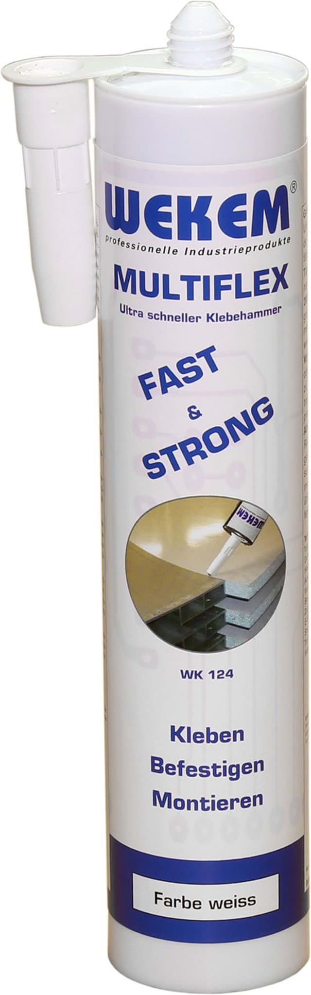 Bild von WEKEM-Multiflex -Fast & Strong- -klebt und dichtet- (weiß) - 310ml (WK 124-300)