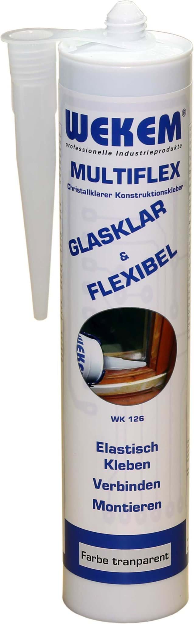 Bild von WEKEM-Multiflex -klebt und dichtet- (transparent) - 310ml (WK 126-300)