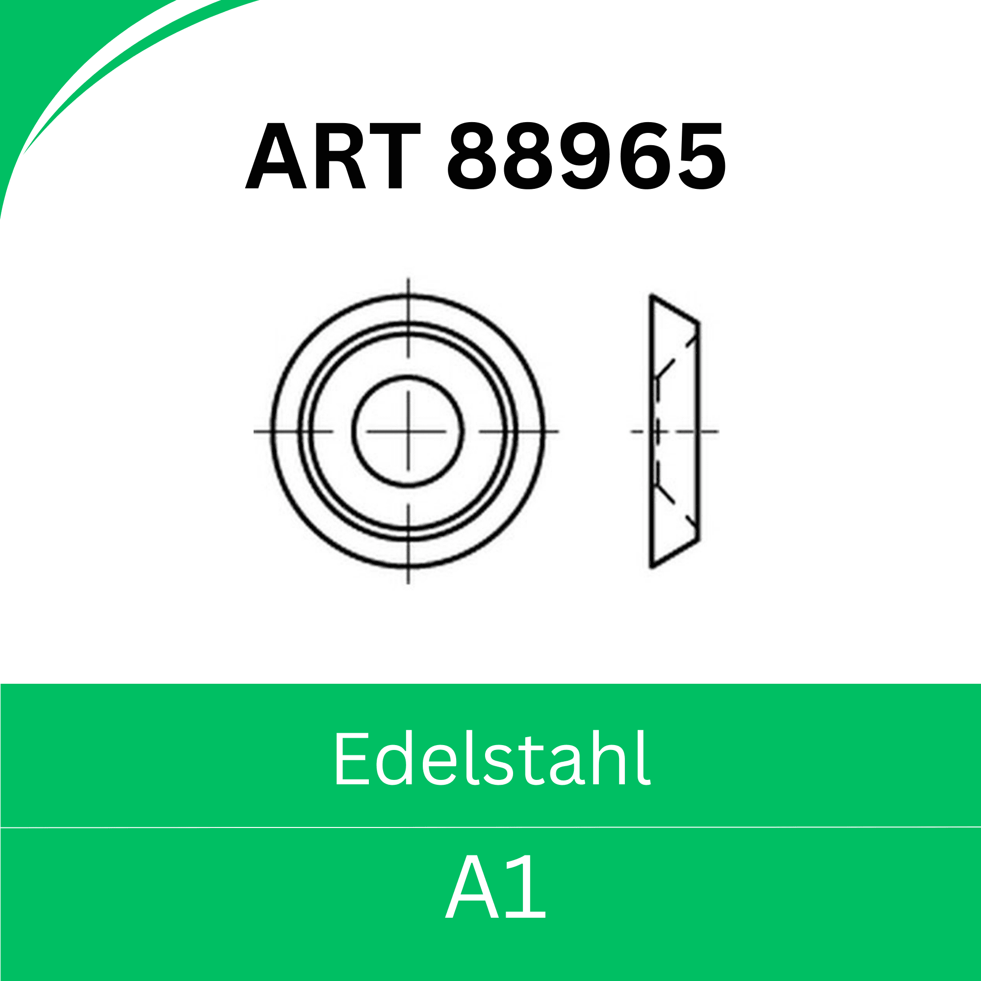Bild für Kategorie ART 88965 ➤Rosettenscheiben, offen (Edelstahl A1)