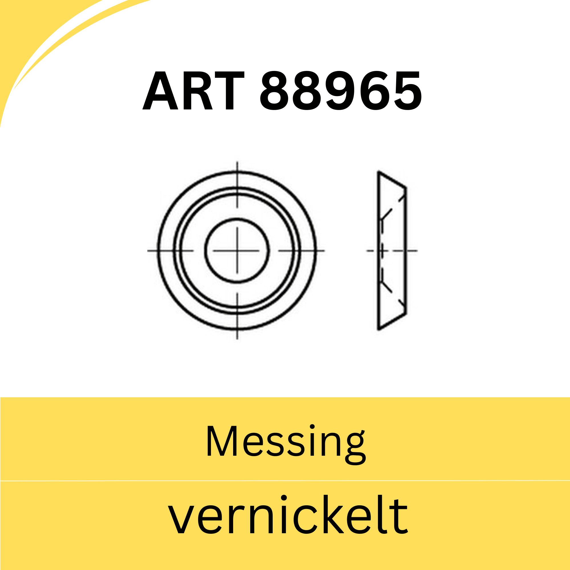 Bild für Kategorie ART 88965 ➤Rosettenscheiben, offen (Messing vernickelt)