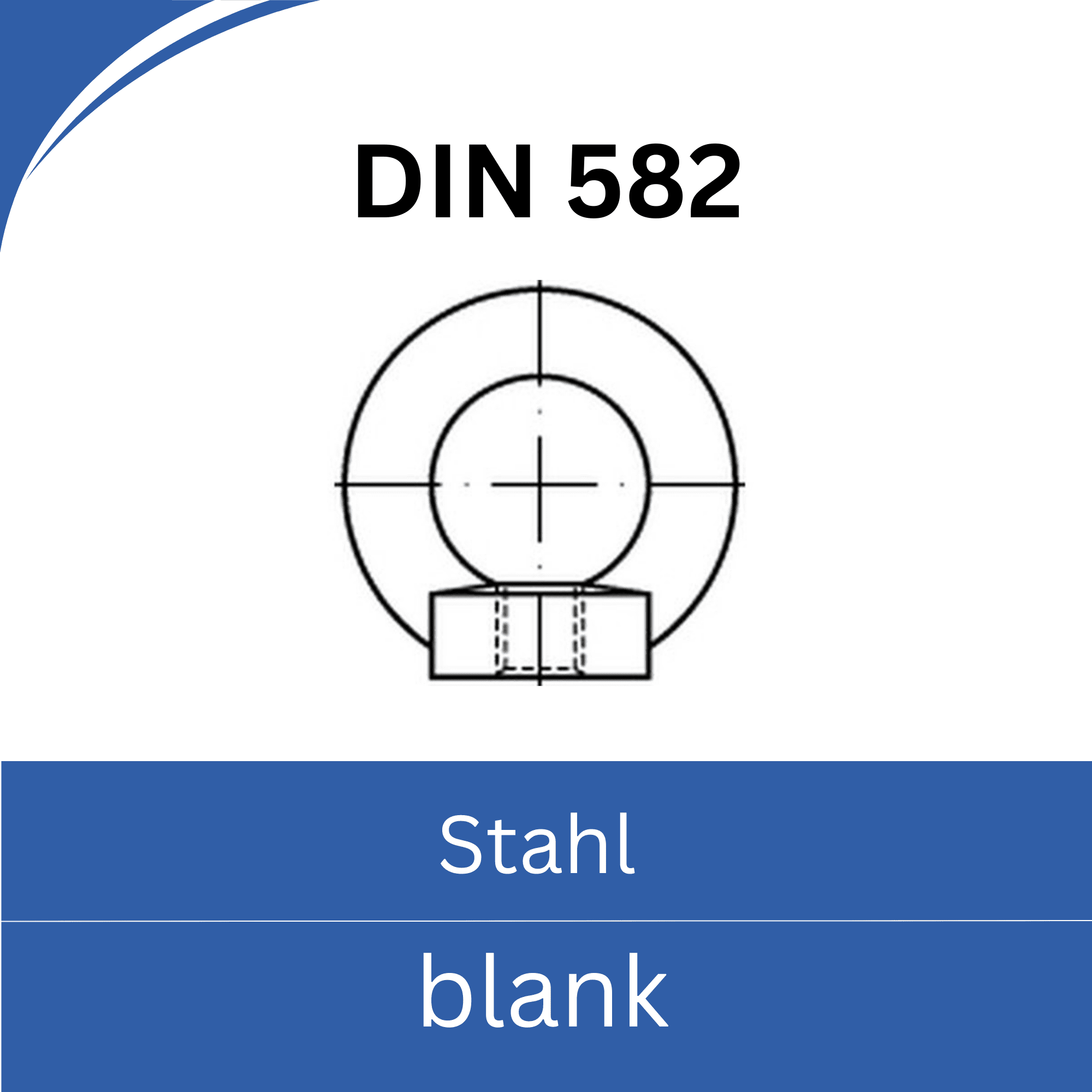 Bild für Kategorie DIN 582 ➤ Ringmuttern (C15 Stahl blank)