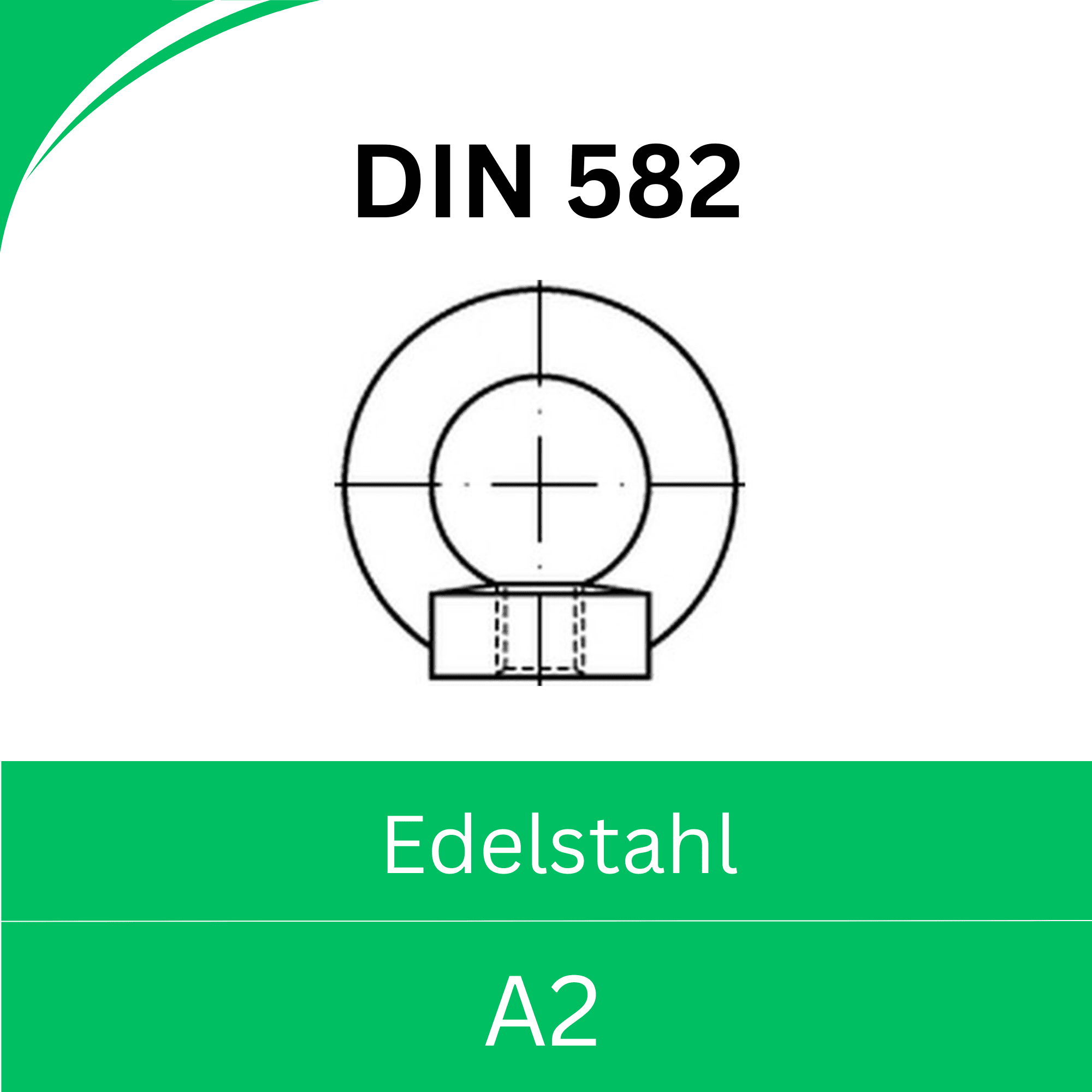 Bild für Kategorie DIN 582 ➤ Ringmuttern (Edelstahl A2)