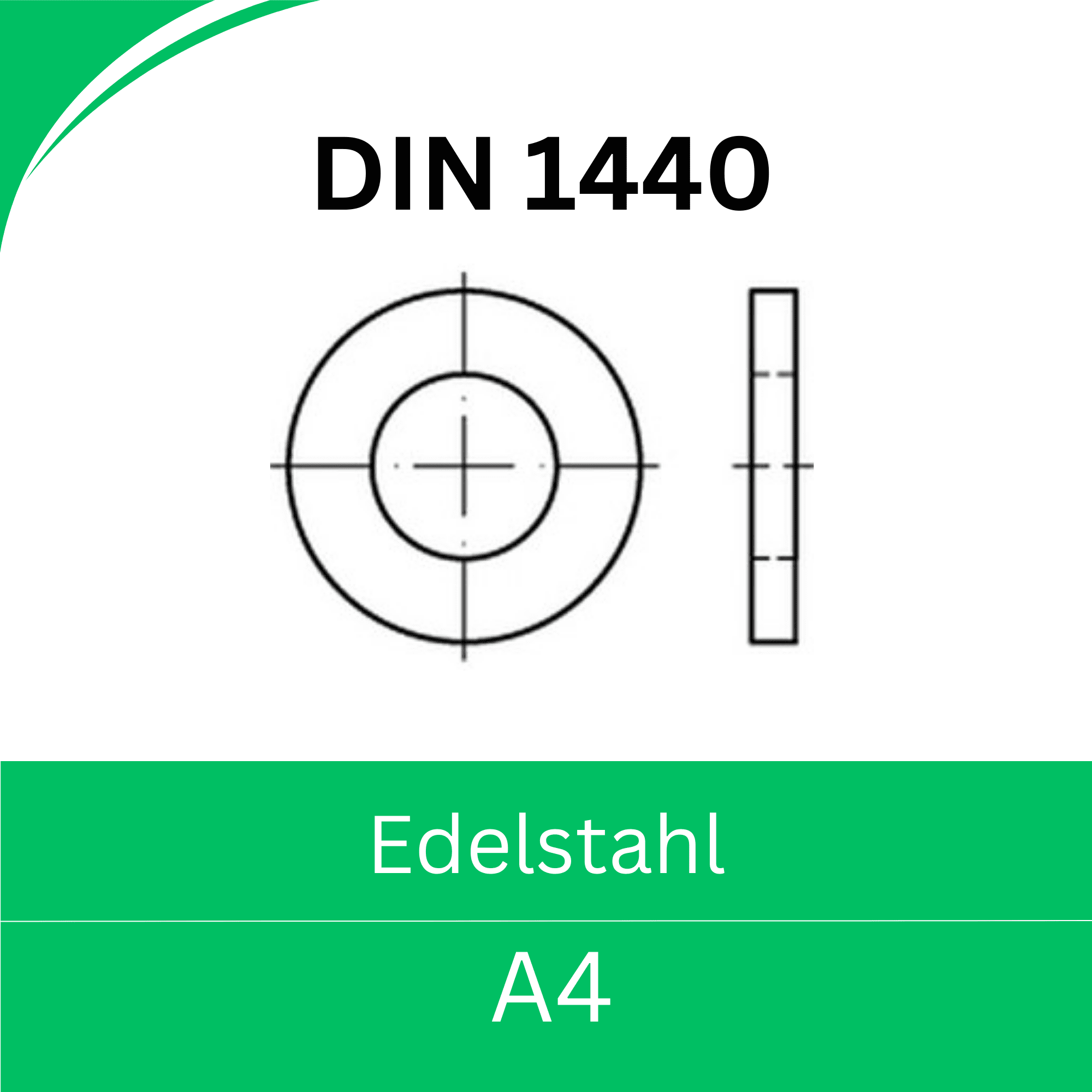 Bild für Kategorie DIN 1440 ➤ Unterlegscheiben für Bolzen (Edelstahl A4)