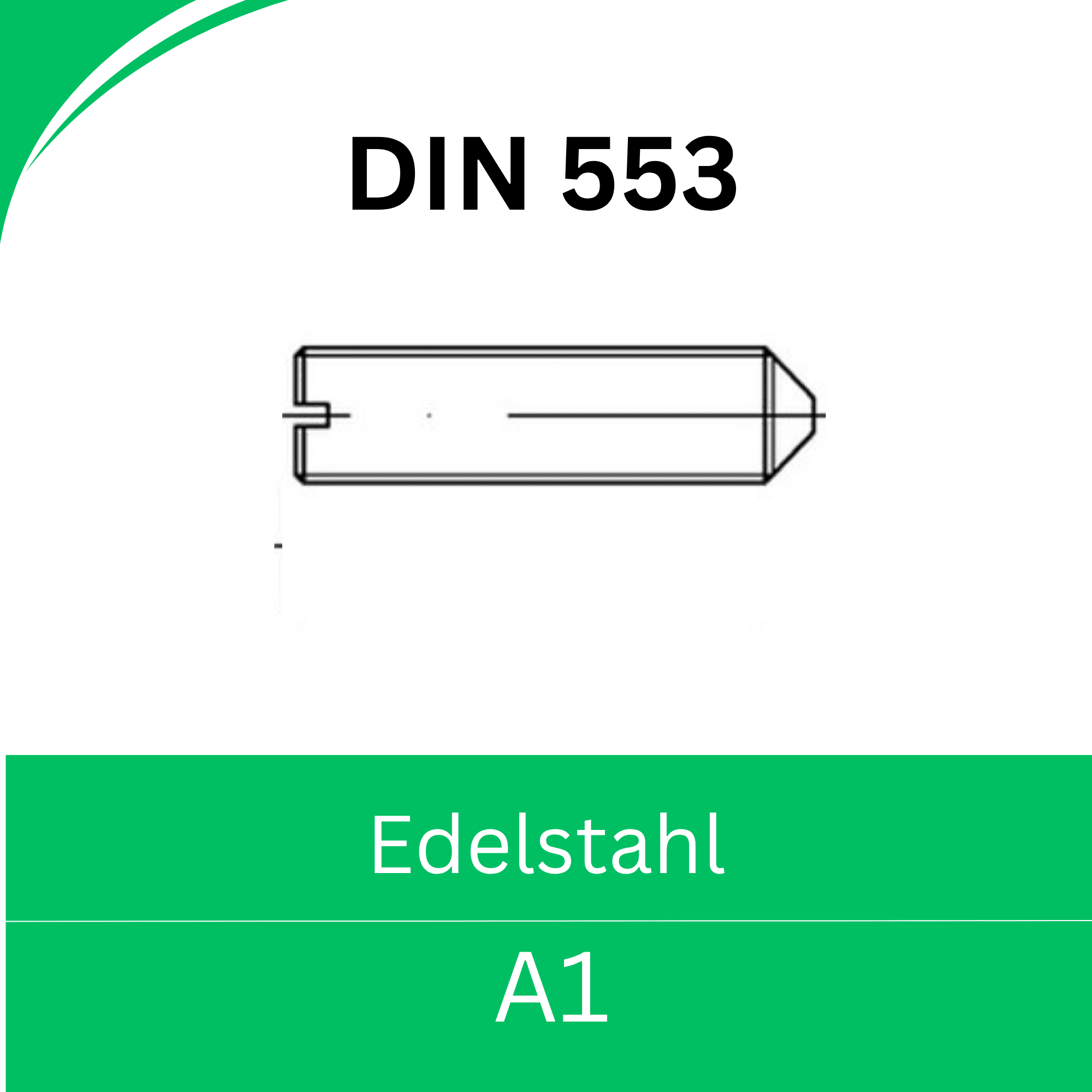 Bild für Kategorie ➤ Kategorie: DIN 553 Edelstahl (A1) 