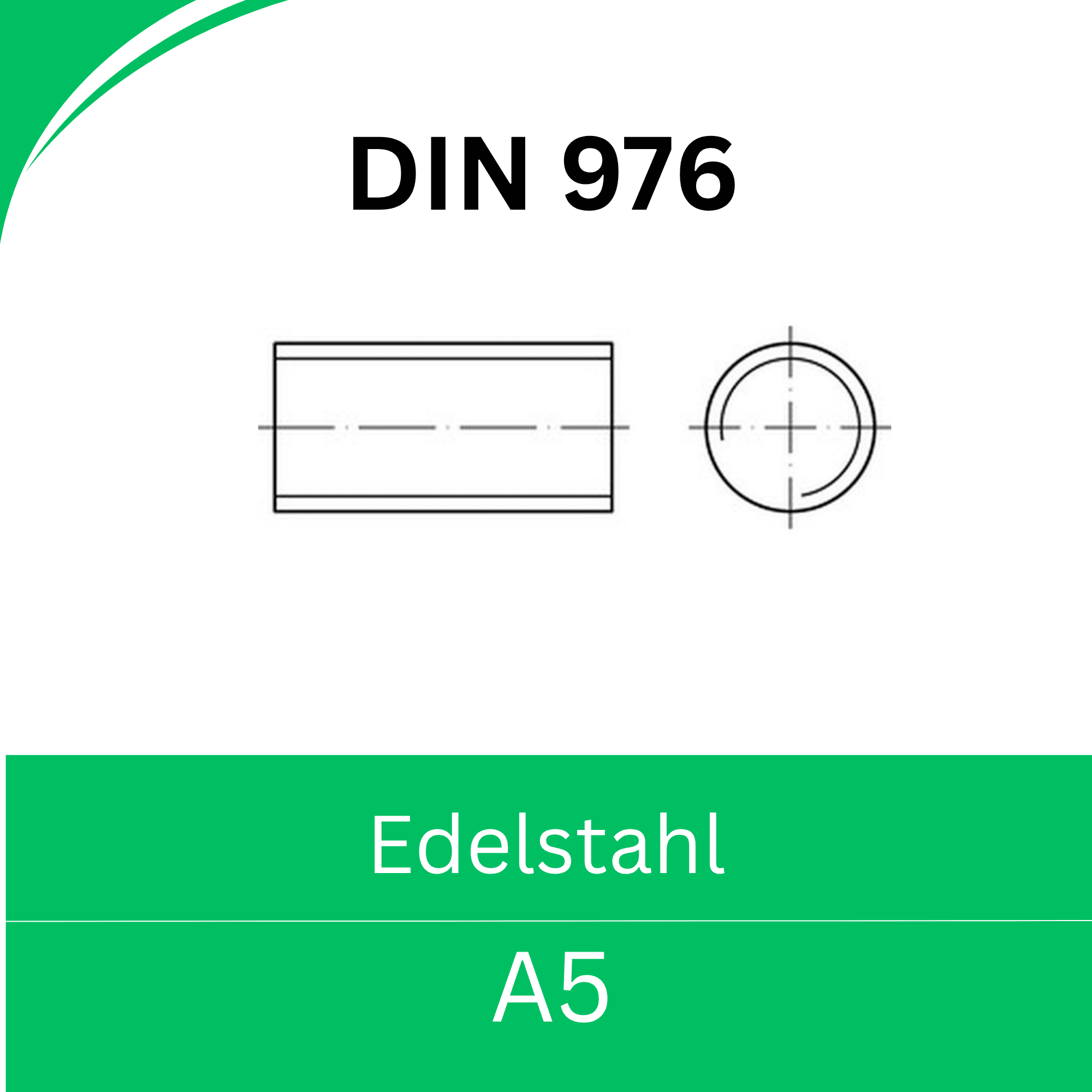 Bild von ➤ Kategorie: DIN 976 Edelstahl (A5)