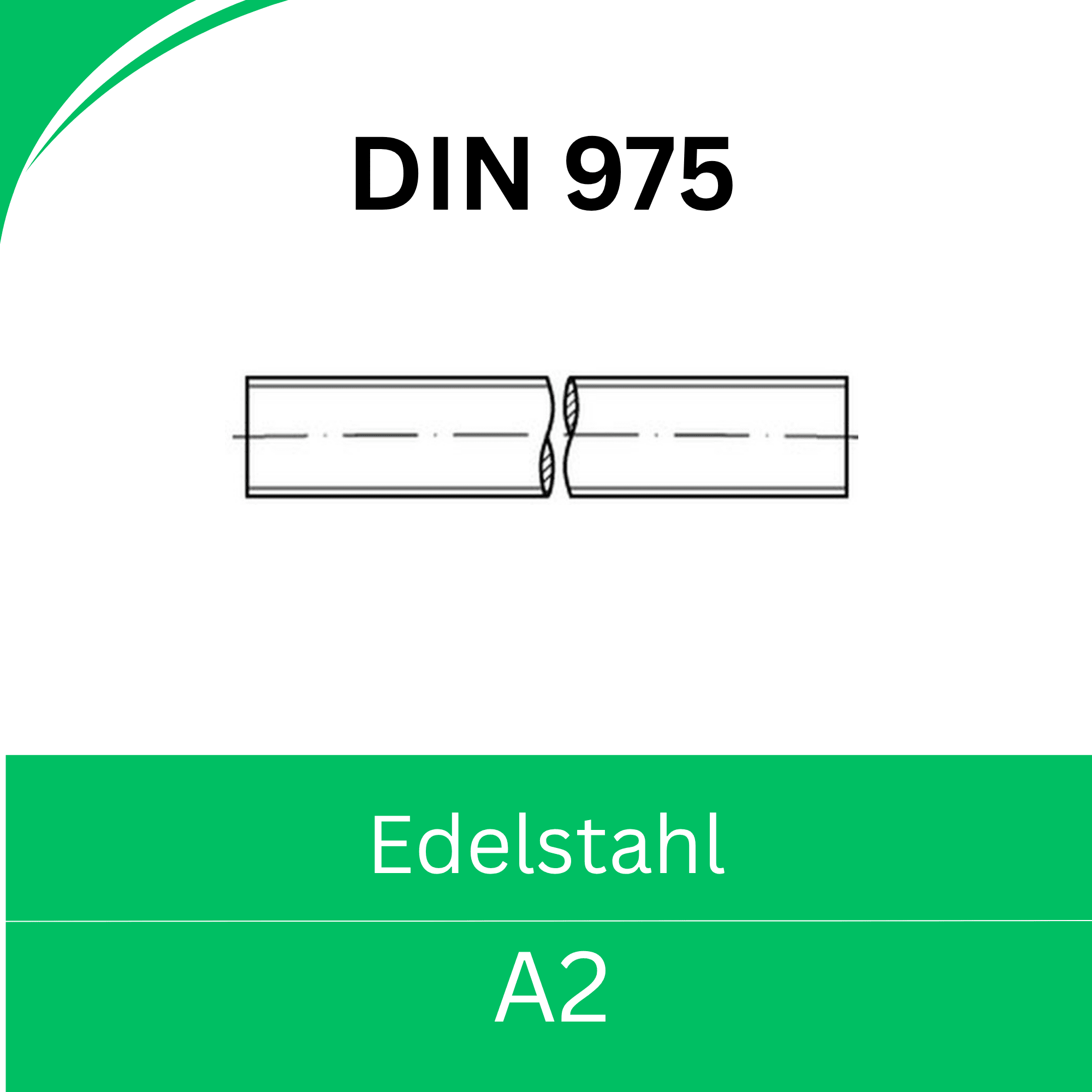 Bild von ➤ Kategorie: DIN 975 Edelstahl (A2) 