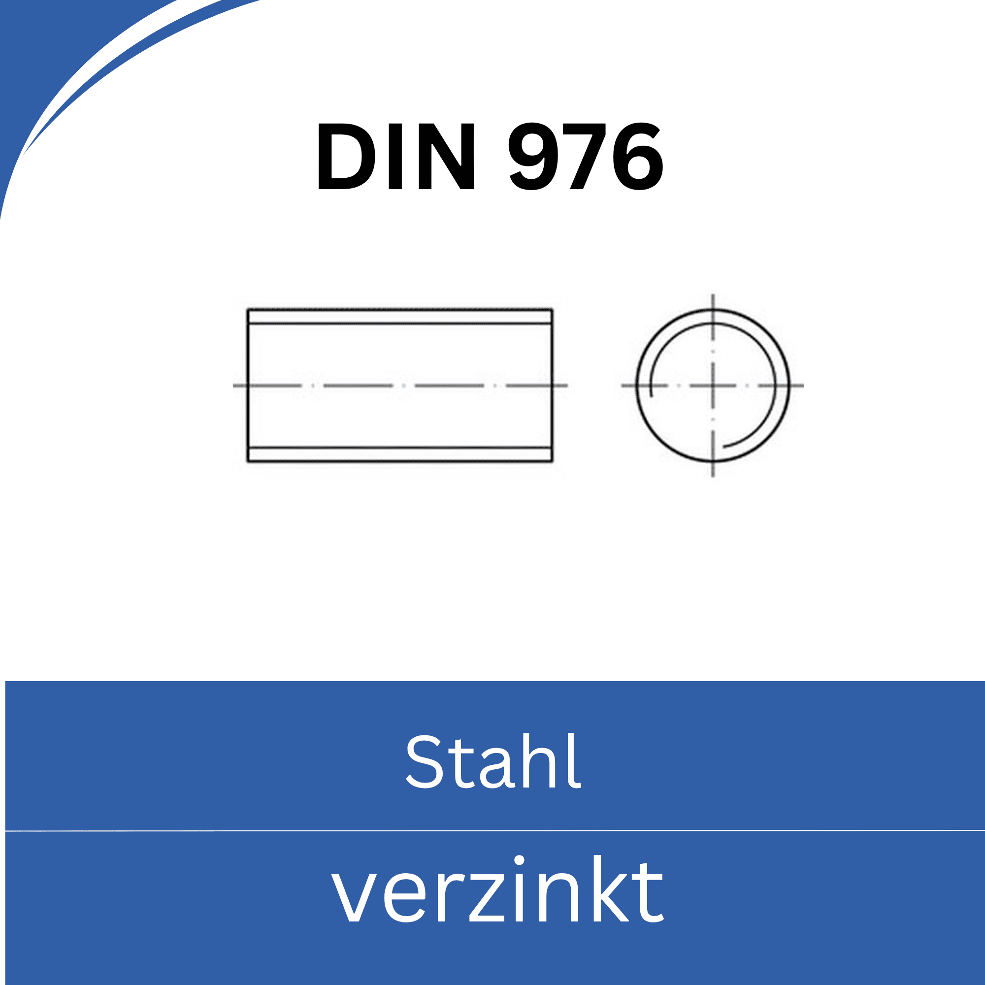 Bild von ➤ Kategorie: DIN 976 Stahl verzinkt