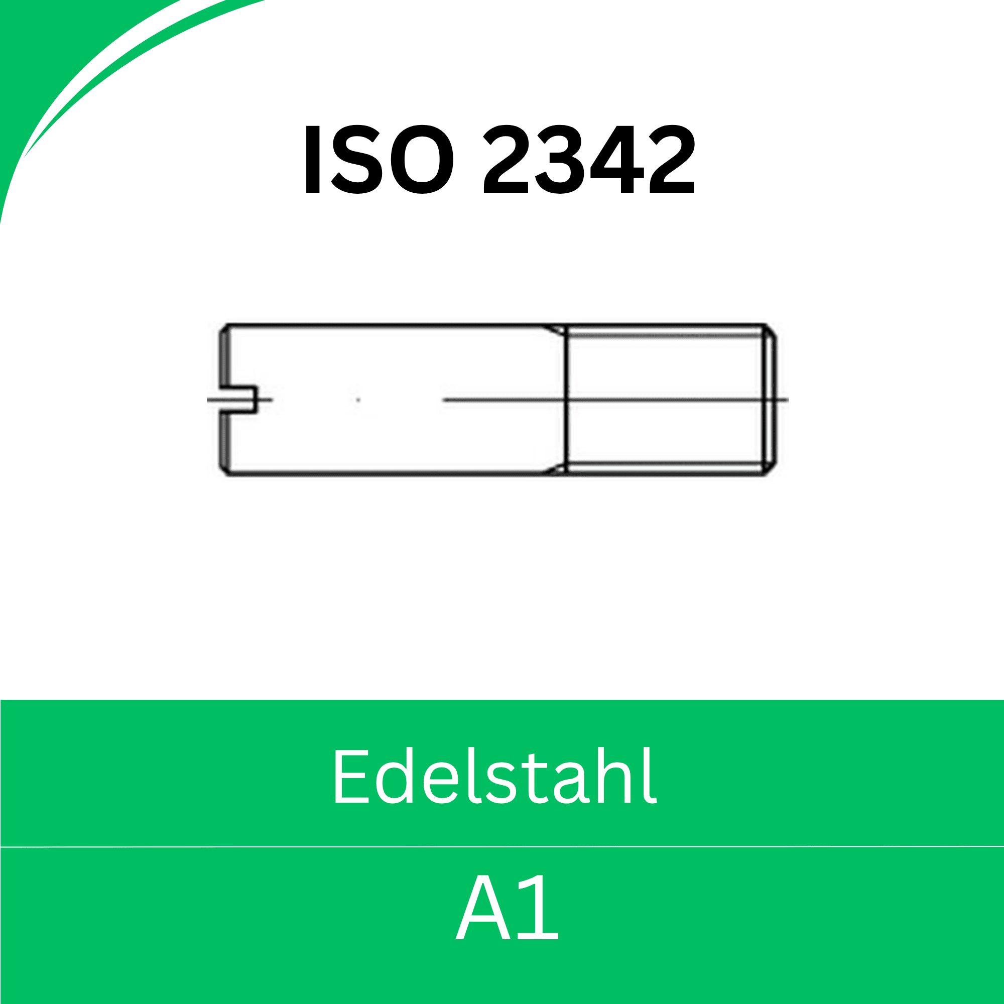 Bild für Kategorie ➤ Kategorie: ISO 2342 Edelstahl (A1) 
