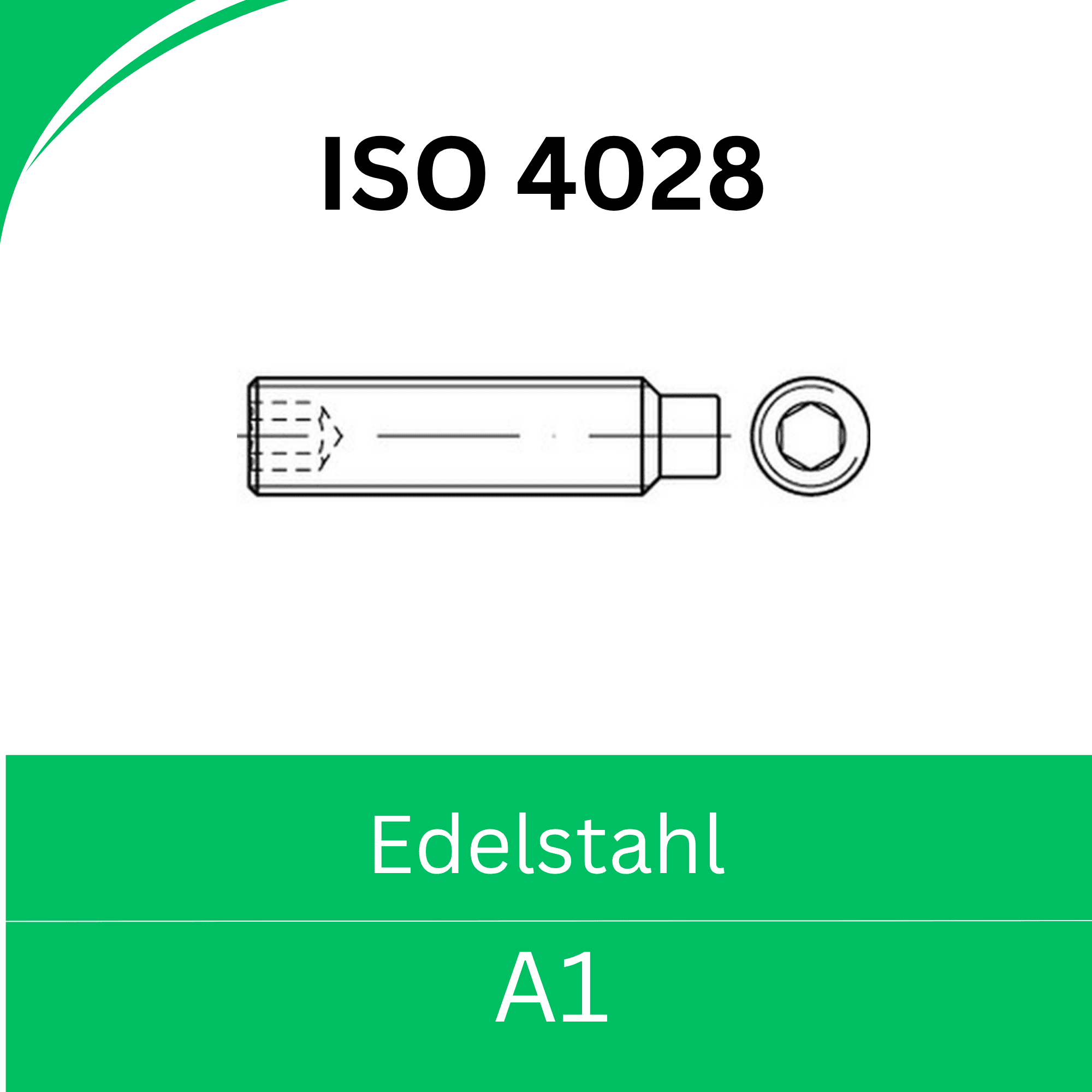 Bild für Kategorie ➤ Kategorie: ISO 4028 Edelstahl (A1) 