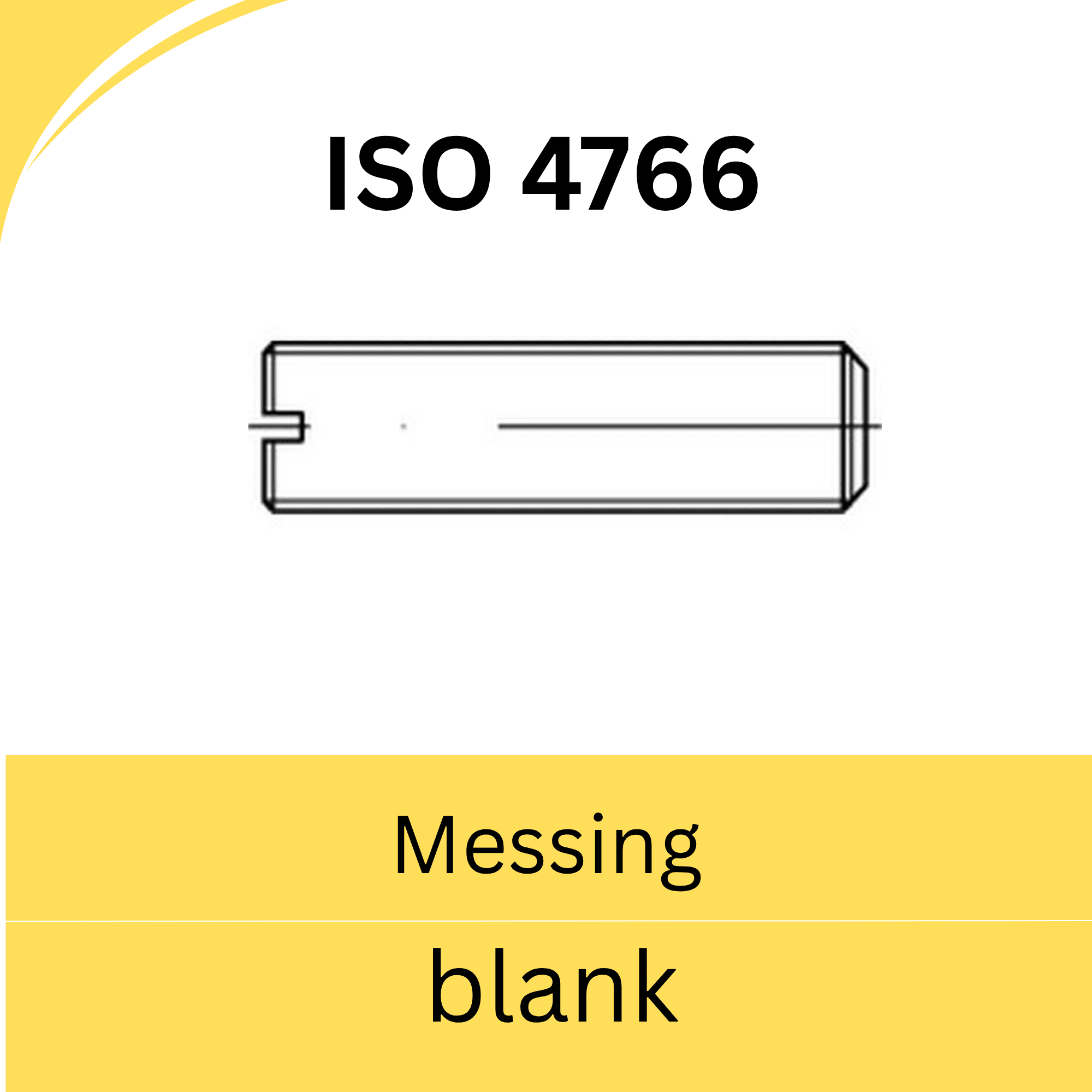 Bild für Kategorie ➤ Kategorie: ISO 4766 Messing (blank)