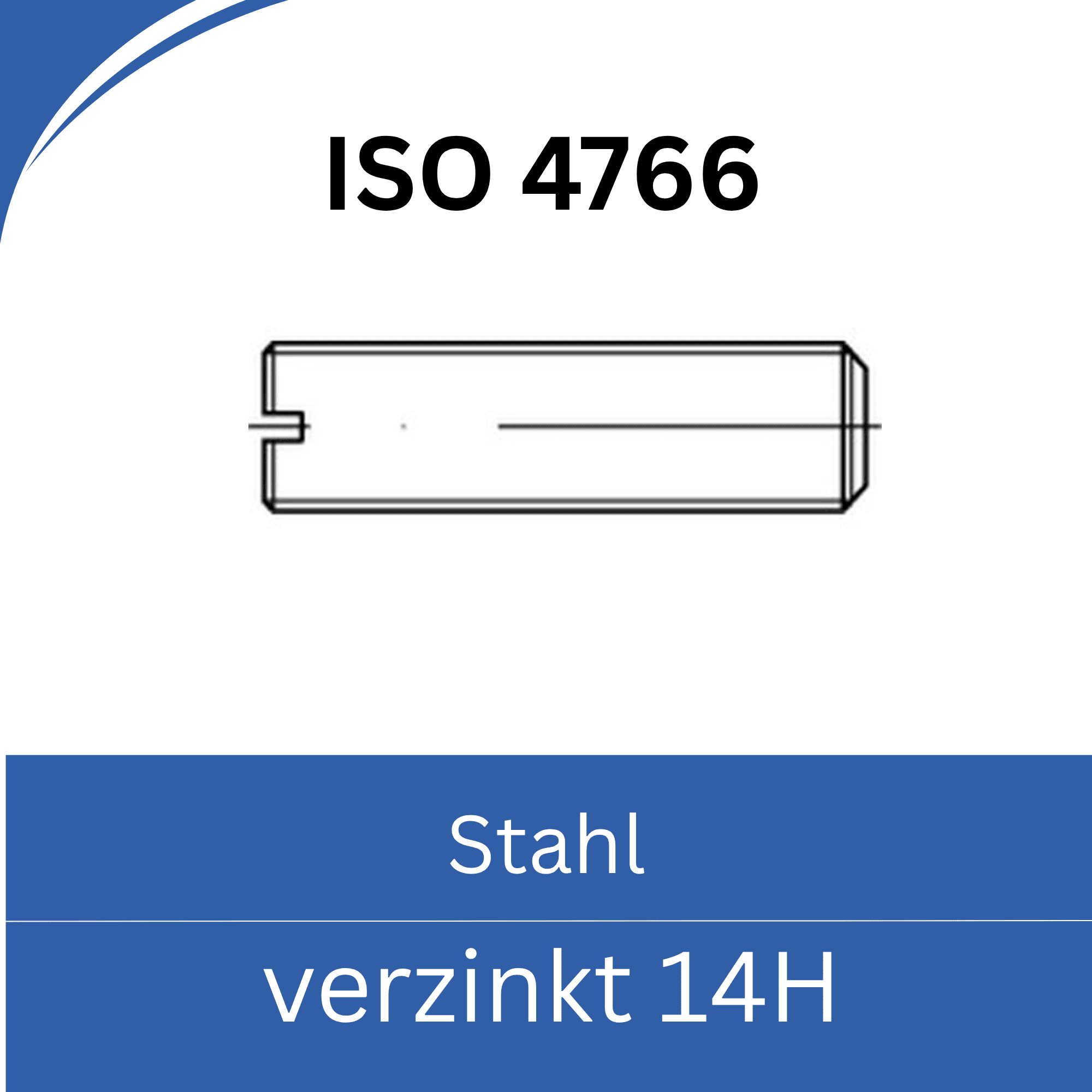 Bild für Kategorie ➤ Kategorie: ISO 4766 Stahl (14H) verzinkt