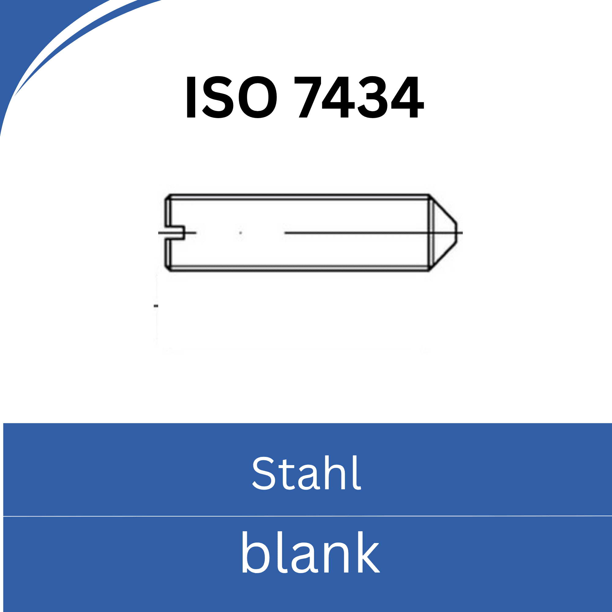 Bild für Kategorie ➤ Kategorie: ISO 7434 Stahl (14H) blank