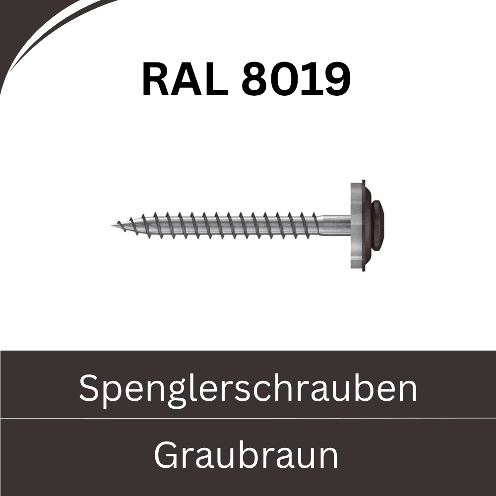 Bild von Spenglerschrauben Edelstahl (farbige Ausführung)- RAL 8019