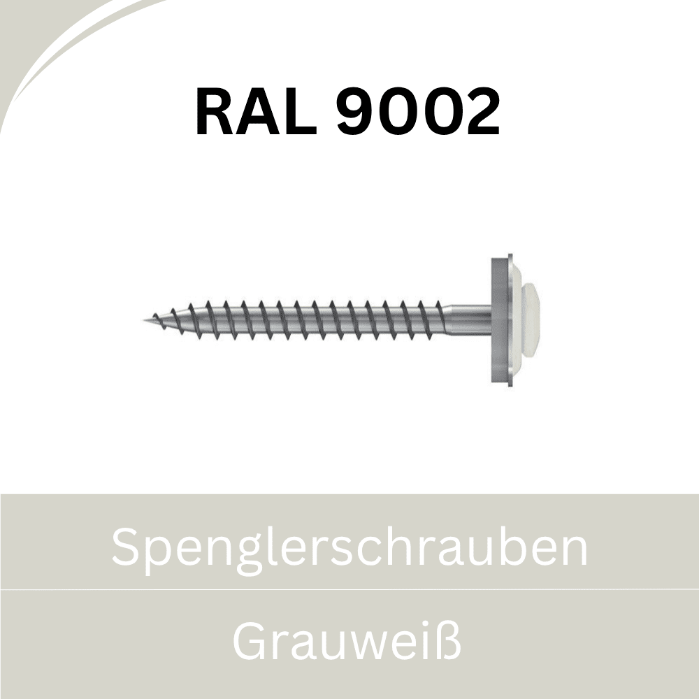 Bild von Spenglerschrauben Edelstahl (farbige Ausführung)- RAL 9002