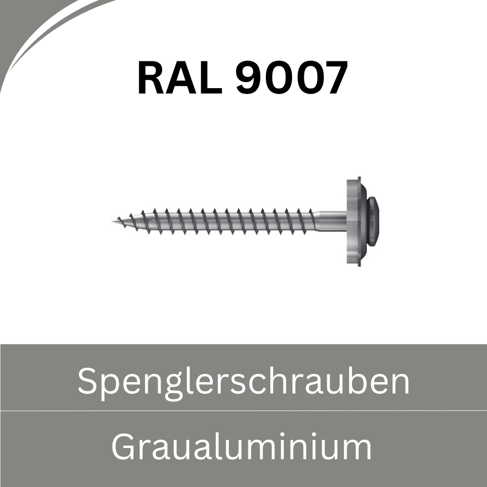 Bild von Spenglerschrauben Edelstahl (farbige Ausführung)- RAL 9007