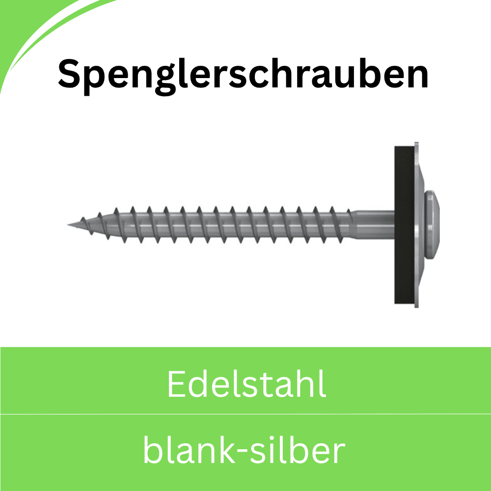 Bild für Kategorie Spenglerschrauben Edelstahl (blank-silber)