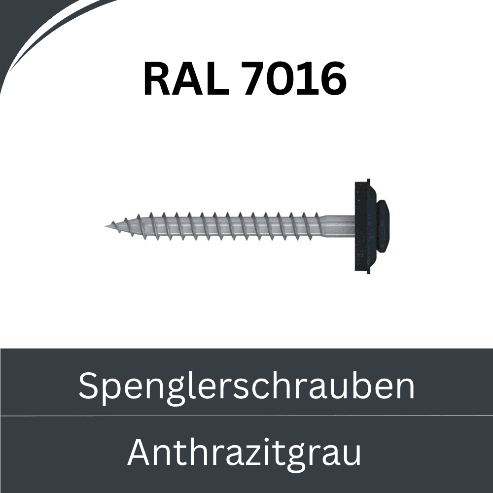 Bild von Spenglerschrauben Edelstahl (farbige Ausführung)- RAL 7016