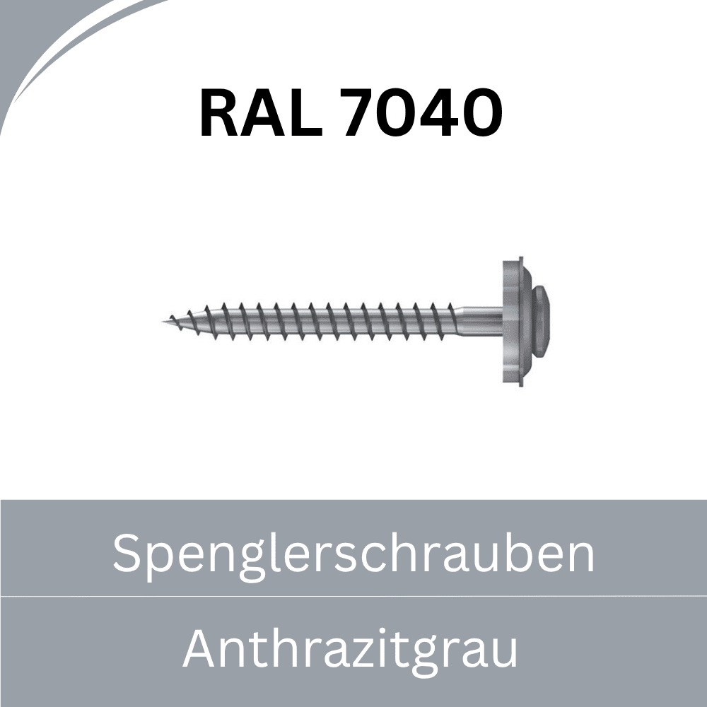 Bild von Spenglerschrauben Edelstahl (farbige Ausführung)- RAL 7040