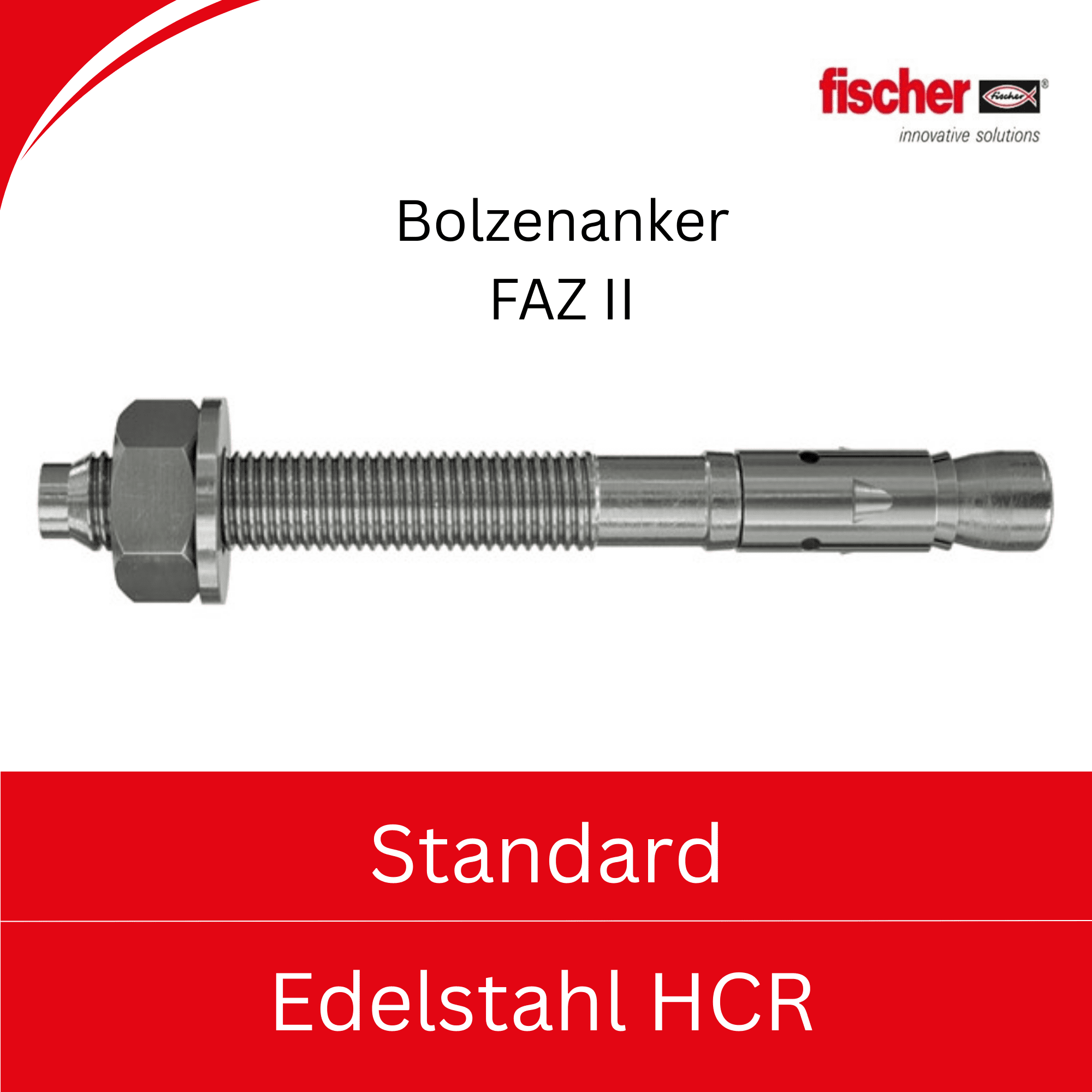 Bild für Kategorie Fischer FAZ II -Standard- (Edelstahl HCR)