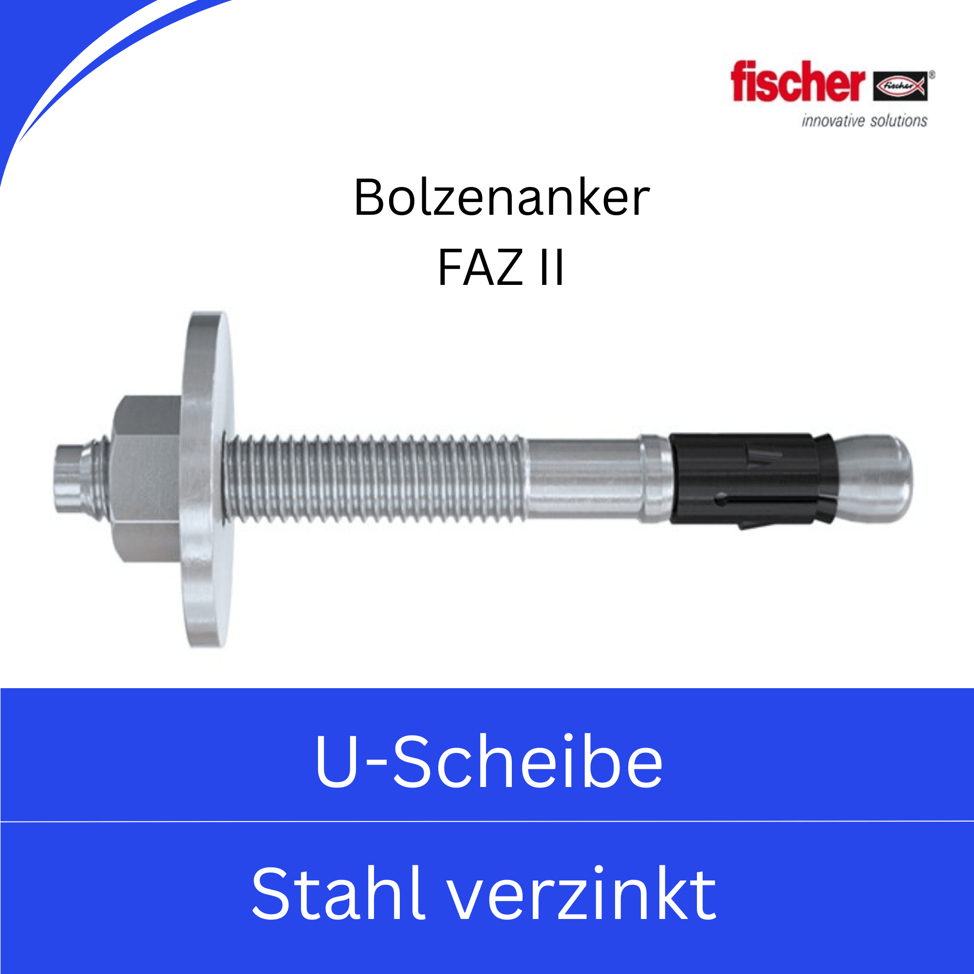 Bild für Kategorie Fischer FAZ II -U-Scheibe- (Stahl verzinkt)