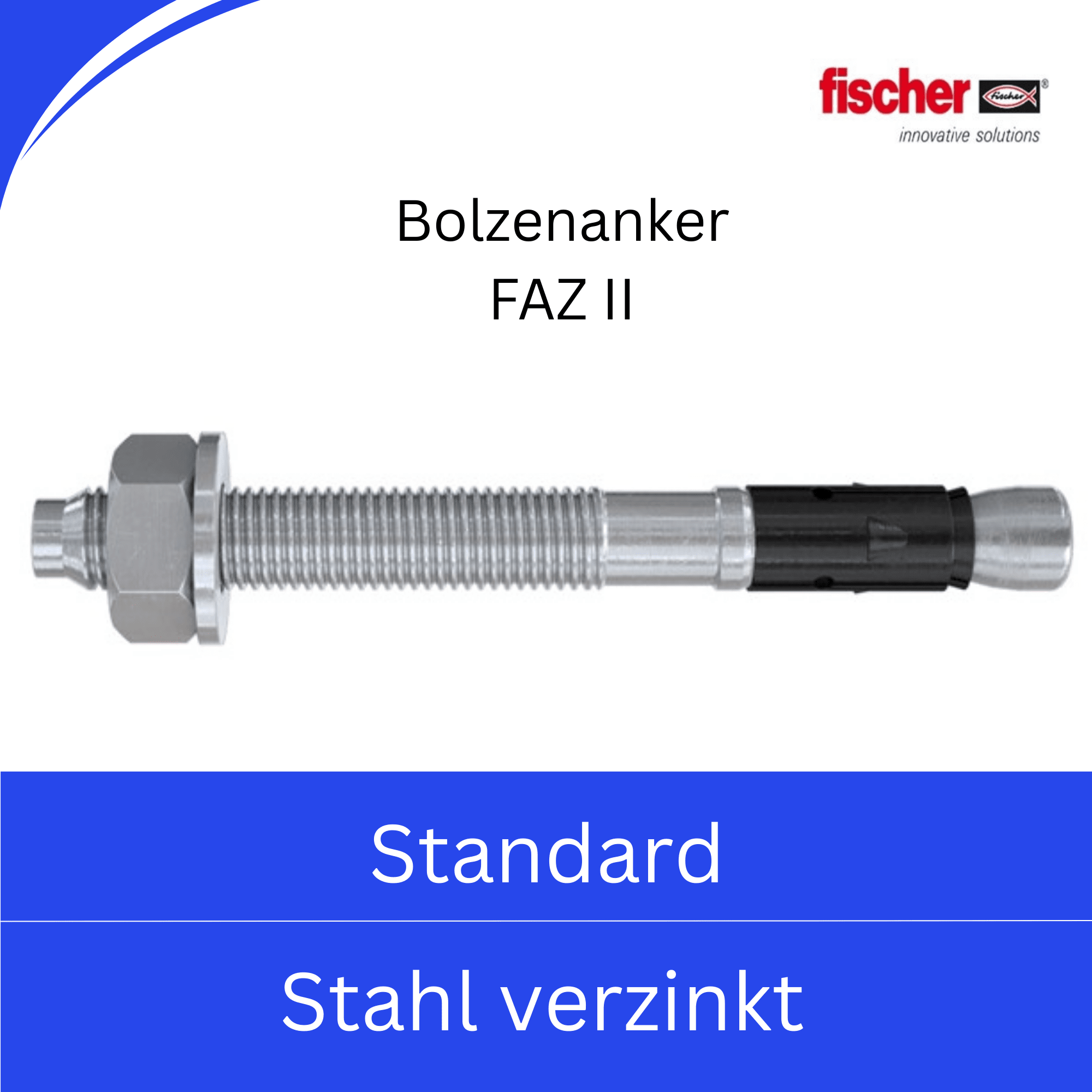 Bild für Kategorie Fischer FAZ II -Standard- (Stahl verzinkt)